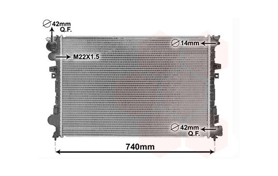 Radiateur, refroidissement du moteur 09002079 International Radiators, Image 2