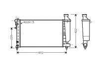 Radiateur, refroidissement du moteur 09002117 International Radiators