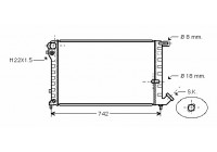 Radiateur, refroidissement du moteur 09002134 International Radiators