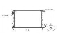 Radiateur, refroidissement du moteur 09002147 International Radiators