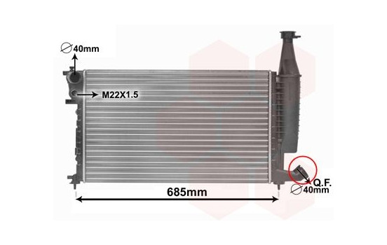 Radiateur, refroidissement du moteur 09002168 International Radiators, Image 2