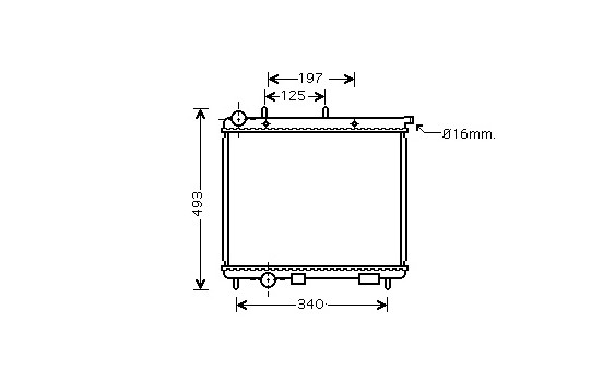 Radiateur, refroidissement du moteur 09002189 International Radiators