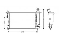 Radiateur, refroidissement du moteur 09002196 International Radiators