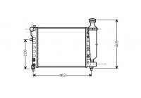 Radiateur, refroidissement du moteur 09002206 International Radiators