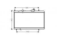 Radiateur, refroidissement du moteur 09002228 International Radiators