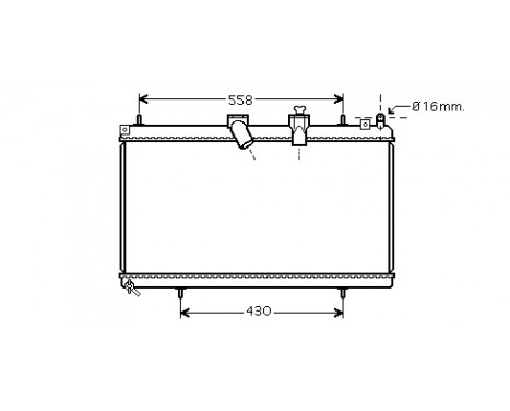 Radiateur, refroidissement du moteur 09002229 International Radiators