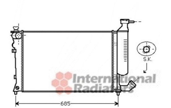 Radiateur, refroidissement du moteur 09002259 International Radiators, Image 2