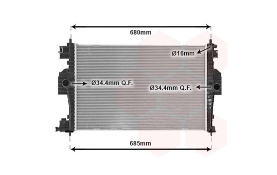 Radiateur, refroidissement du moteur 09002280 International Radiators, Image 2