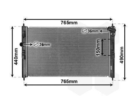 Radiateur, refroidissement du moteur 09012709 International Radiators