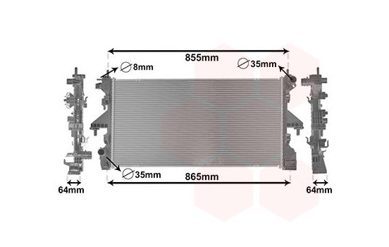 Radiateur, refroidissement du moteur 09012711 International Radiators
