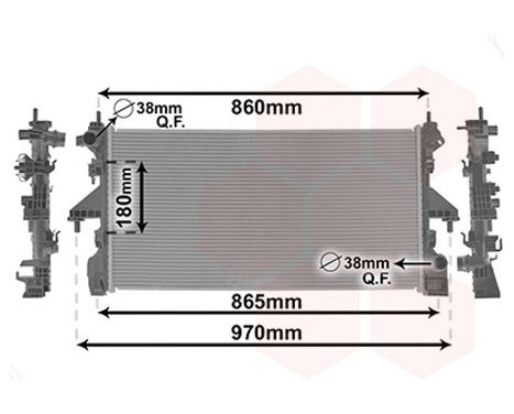 Radiateur, refroidissement du moteur 09012716 International Radiators