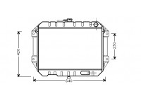 Radiateur, refroidissement du moteur 11002027 International Radiators