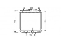 Radiateur, refroidissement du moteur 11002035 International Radiators