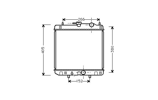 Radiateur, refroidissement du moteur 11002035 International Radiators