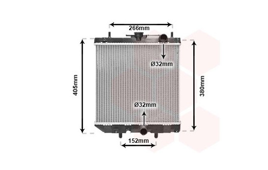 Radiateur, refroidissement du moteur 11002035 International Radiators, Image 2