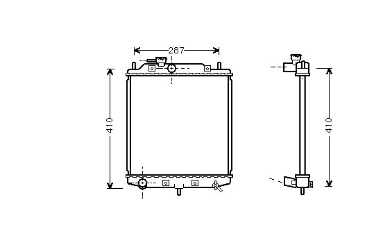 Radiateur, refroidissement du moteur 11002036 International Radiators