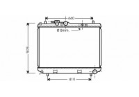 Radiateur, refroidissement du moteur 11002043 International Radiators