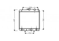 Radiateur, refroidissement du moteur 11002045 International Radiators