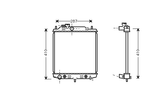 Radiateur, refroidissement du moteur 11002048 International Radiators