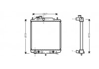 Radiateur, refroidissement du moteur 11002049 International Radiators
