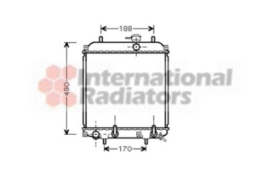 Radiateur, refroidissement du moteur 11002055 International Radiators, Image 2