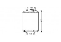 Radiateur, refroidissement du moteur 11002066 International Radiators