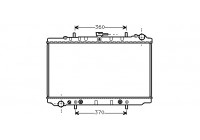 Radiateur, refroidissement du moteur 13002074 International Radiators