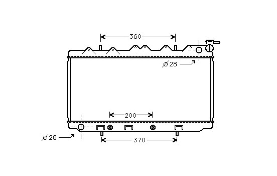 Radiateur, refroidissement du moteur 13002117 International Radiators