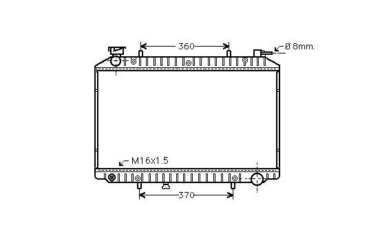 Radiateur, refroidissement du moteur 13002173 International Radiators