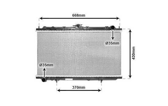 Radiateur, refroidissement du moteur 13002179 International Radiators, Image 2