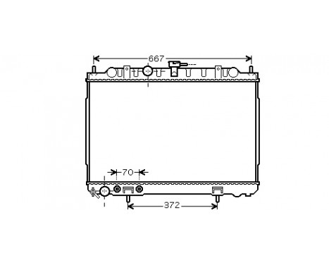 Radiateur, refroidissement du moteur 13002239 International Radiators