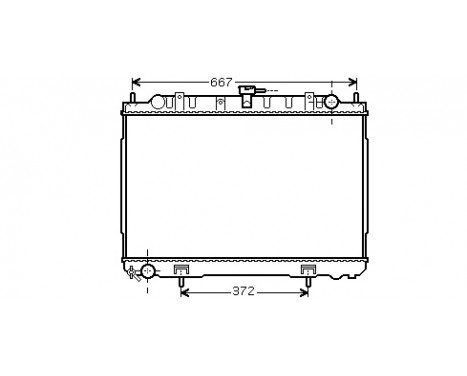 Radiateur, refroidissement du moteur 13002241 International Radiators