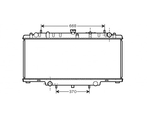 Radiateur, refroidissement du moteur 13002246 International Radiators