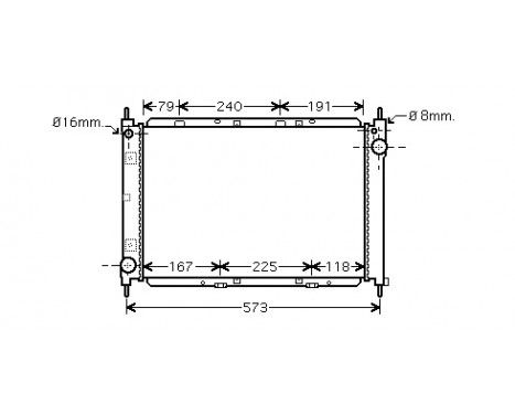 Radiateur, refroidissement du moteur 13002261 International Radiators