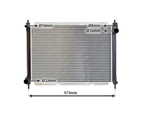 Radiateur, refroidissement du moteur 13002261 International Radiators, Image 2