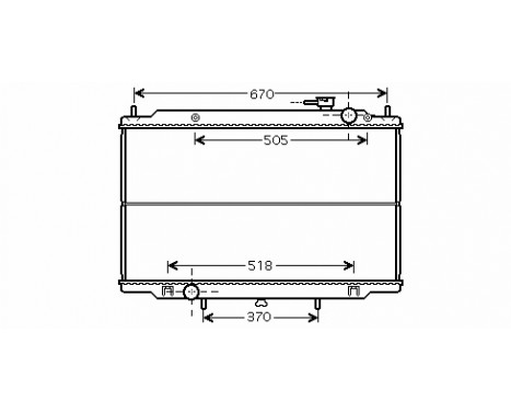 Radiateur, refroidissement du moteur 13002266 International Radiators