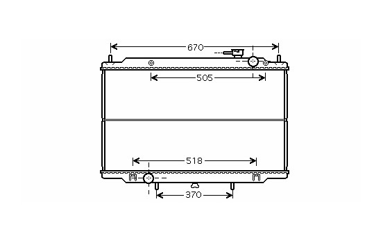 Radiateur, refroidissement du moteur 13002266 International Radiators
