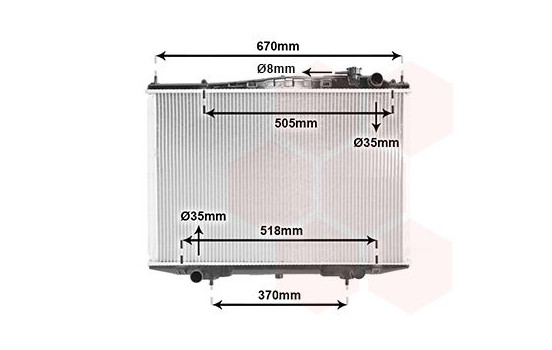 Radiateur, refroidissement du moteur 13002266 International Radiators, Image 2