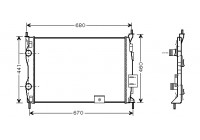 Radiateur, refroidissement du moteur 13002278 International Radiators