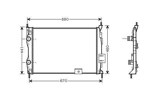 Radiateur, refroidissement du moteur 13002278 International Radiators