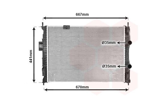 Radiateur, refroidissement du moteur 13002279 International Radiators, Image 2