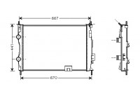 Radiateur, refroidissement du moteur 13002280 International Radiators