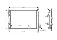 Radiateur, refroidissement du moteur 13002287 International Radiators