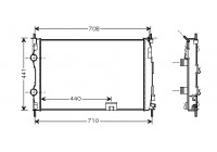 Radiateur, refroidissement du moteur 13002288 International Radiators