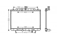 Radiateur, refroidissement du moteur 13002292 International Radiators