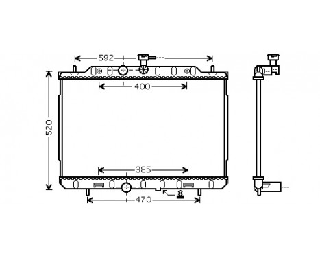 Radiateur, refroidissement du moteur 13002292 International Radiators