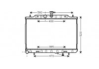 Radiateur, refroidissement du moteur 13002293 International Radiators