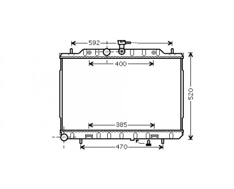 Radiateur, refroidissement du moteur 13002293 International Radiators