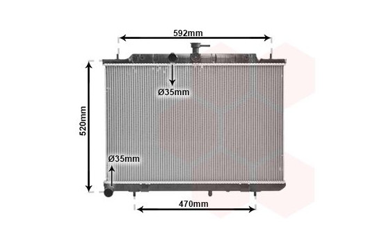 Radiateur, refroidissement du moteur 13002293 International Radiators, Image 2