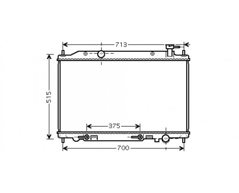 Radiateur, refroidissement du moteur 13002295 International Radiators